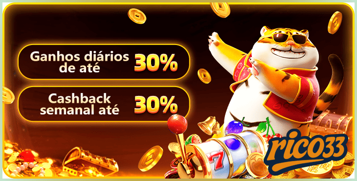 cashback de 30% promoções